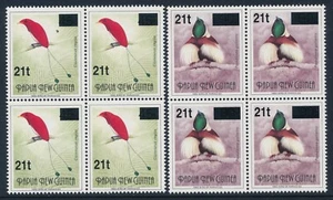 1995 PAPUA NEW GUINEA BIRDS 2nd lower 't' OVERPRINTS & COMMA FLAW FINE MINT MNH - Picture 1 of 4