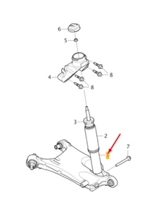 VOLVO XC90 MK2 Rear Shock Absorber 32346075 NEW GENUINE - Picture 1 of 2