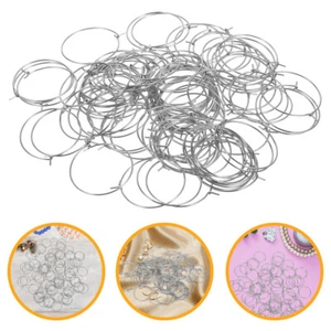 100 Teile Ohrring Zubehör Herstellung Material Ohrringe Fundstücke Creolen für Schmuck - Bild 1 von 12