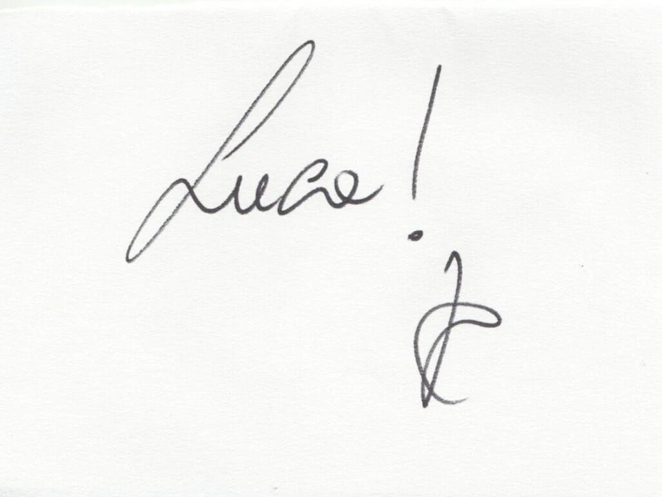 LUCA GUADAGNINO  AUTOGRAPH SIGNED CARD  (CALL ME BY YOUR NAME) 55 - Image 1 of 1