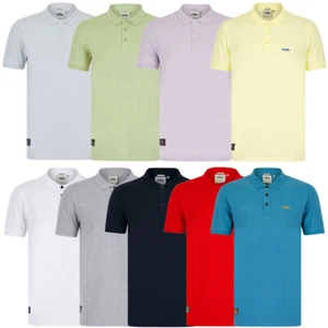 Tokyo Laundry Men's Polo Shirt Stretch Cotton Pique Plain Smart Casual Tee Top - Picture 1 of 28