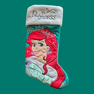Disney The Little Mermaid Ariel Deluxe Embroidered Felt Christmas Stocking  - Picture 1 of 3