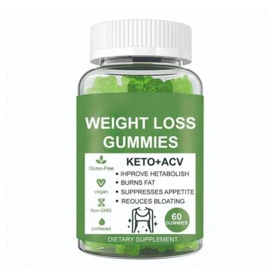 Keto ACV Gummies Advanced Ketone Weight Loss Fat Burn Dietary Supplement A8Y7