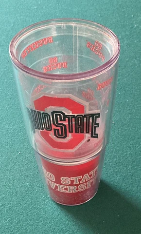 Ohio State Buckeyes NCAA 24oz Tumbler Glass by Tervis. Still In Great Condition! Cover