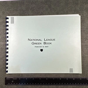 1937 Baseball Green Book National League NL Media Guide MLB Yearbook - Picture 1 of 7