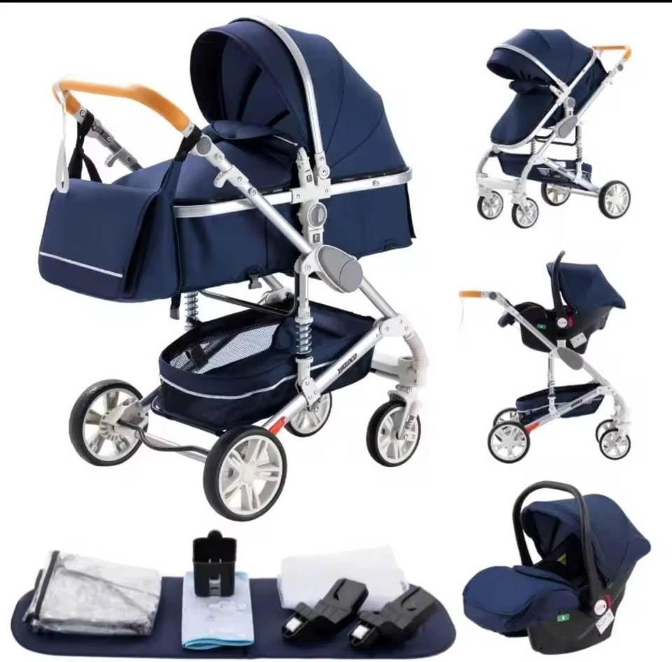 Cochecito de bebé combo asiento de coche 3 en 1 sistema de viaje para bebé, cochecito Absrv amortiguador recién nacido Foto 1 de 4