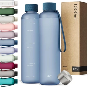 Borraccia Acqua [1 Litro] - Borraccia Sport Uomo E Donna - Borraccia Senza BPA - - Foto 1 di 12
