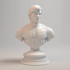 Spiderman 90s Collection Bust -8 Inches(White) - Picture 1 of 4