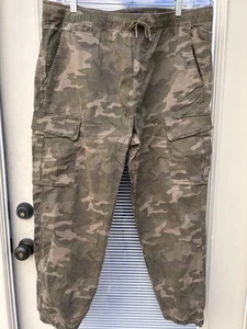American Eagle Flex Jogginghose Herren Gr. L Camouflage Khaki Grün Cargo Military - Bild 1 von 7