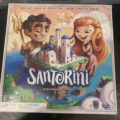 SANTORINI Board Game Spin Master Gordon Hamilton Missing 1 Worker/Player - Image 1 of 4