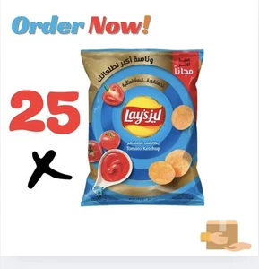 25x Lay's ketchup Flavor Chips, 48g Halal شيبس ليز كاتشب طماطم حلال - Picture 1 of 5