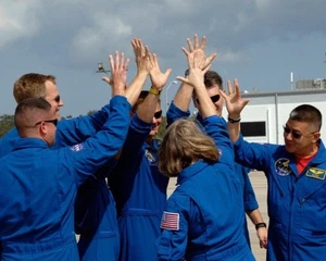 2007 NASA STS-120 Astronaut Crew Portrait - 8x10 Photo On 8.5x11 #2460 - Picture 1 of 1