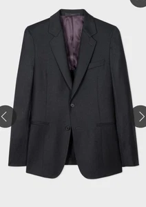 $935 NUEVO Chaqueta Blazer Paul Smith 40 Lana Cachemira Verde Oscuro Puntada a Mano Italia - Imagen 1 de 23