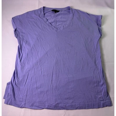 Banana Republic Women's M Medium Purple Lavender V-Neck T-Shirt Top Modal Cotton - Image 1 of 4