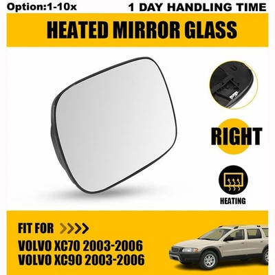 Espejo retrovisor lateral derecho transparente térmico Len 8650150 Fit Volvo XC90 XC70 2003-2006 Foto 1 de 4
