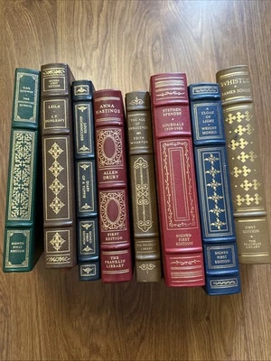 The Franklin Library Lot Of 8 Hardcover Classics , Gilded Edges Staging Decor - Image 1 of 3