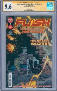 Flash: One-Minute War: Start the Clock #1 9,6 CGC firmado por Jeremy Adams - Imagen 1 de 2