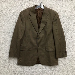 Ralph Lauren Blazer 38 Mens Brown Two Button Pure New Wool Suit Jacket Notched - Picture 1 of 12