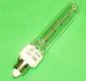 BOMBILLA DE LÁMPARA DE ESCENARIO DE ESTUDIO EHT 250W-120v jd e11 altman Bebé Zoom Minicam HEBRA - Imagen 1 de 1