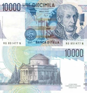 ALESSANDRO VOLTA 10000 ITALIAN LIRE GLOSSY POSTER PICTURE PHOTO ten thousand 196 - Picture 1 of 1