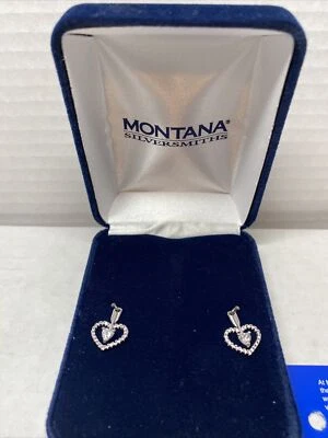 "NUEVO" Montana Silversmiths Western Mujer Pendientes Corazón Recto ER3198 Foto 1 de 4