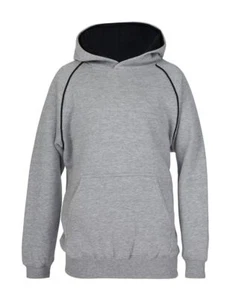 Jb's wear Kids Raglan Sleeves Contrast Fleecy Hoodie Front kangaroo pocket new - Foto 1 di 68