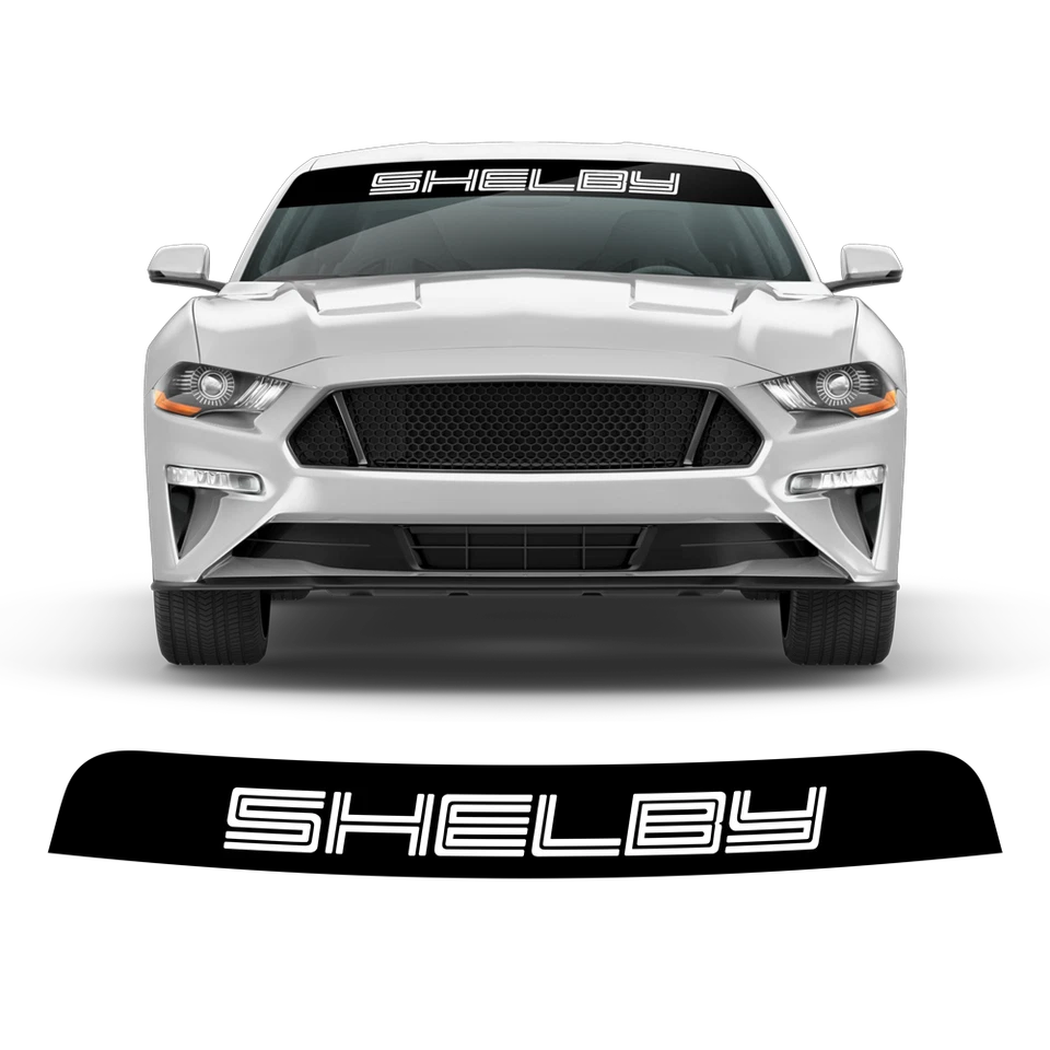 Наклейка с баннером на лобовое стекло Shelby для Ford Mustang 2015–2021 - Изображение 1 из 1