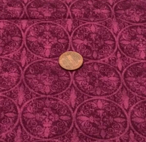 Tonal Purple with Spheres*Allover* SSI * 100% Cotton Remnant * 20" x 8" * - Picture 1 of 4