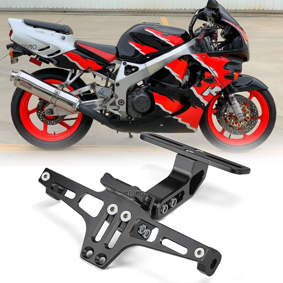 For Honda CBR900RR 1000RR CRF250 300 CRF450L Motorcycle LED License Plate Holder - Image 1 of 4