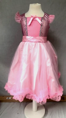 Disfraz de princesa rosa pétalo encantado edad 4-6 pierna avenida Foto 1 de 4