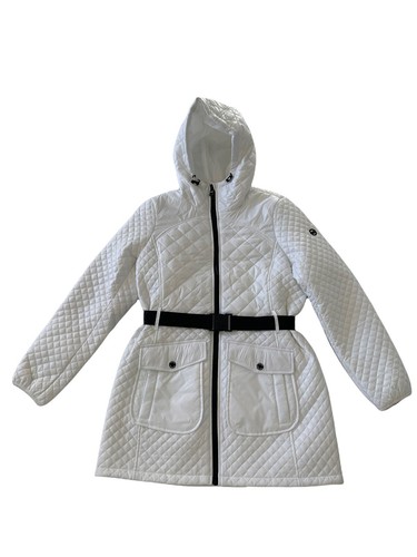 Parka con cappuccio trapuntato Michael Kors nuovo con etichette $170 Michael Kors bianco