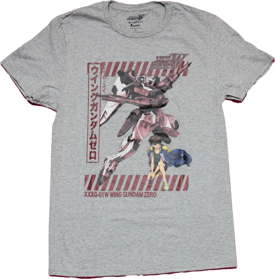 Camiseta Mobile Suit Gundam Wing Nueva Adulto - Heero Yuy and Mech Foto 1 de 1