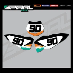 Custom MX Backgrounds Numbers Graphics Racer KTM SX SXF 125 250 350 450 2009 - Picture 1 of 5