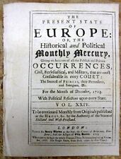 Journal de 1713 avec LE TRAITÉ D'UTRECHT mettant fin à la GUERRE DE LA SUCCESSION ESPAGNOLE