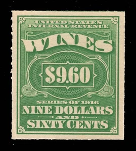 MOMEN: US STAMPS #RE83 REVENUE WINES UNUSED NO GUM LOT #93570 - Picture 1 of 2