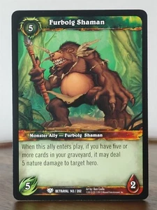 Furbolg Shaman - Betrayal of the Guardian - Singles - 143/202 - WoW JCC - Imagen 1 de 16