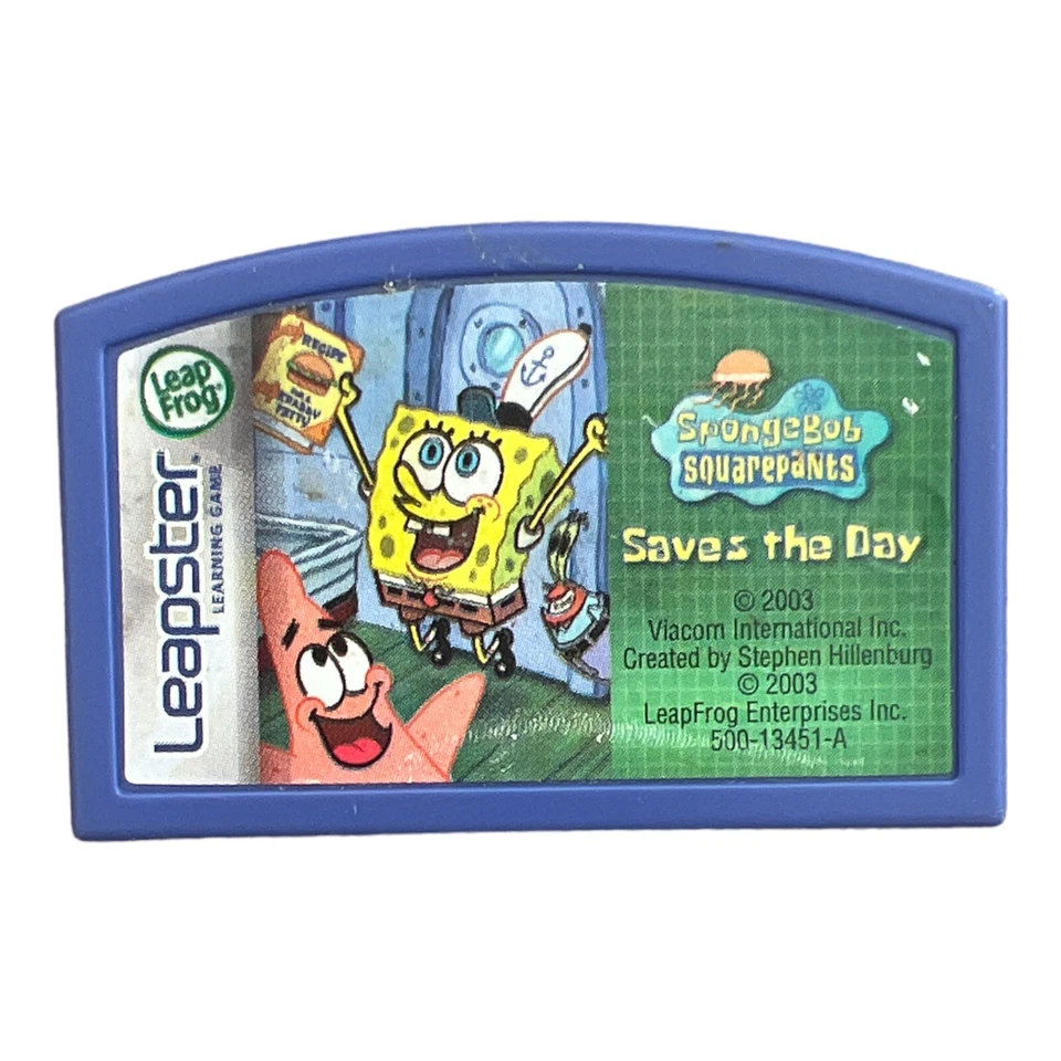 Leap Frog Leapster SPONGEBOB SQUAREPANTS SAVES THE DAY Game  Cartridge - Image 1 of 1