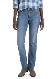 Jean recto elástico delgado para mujer Lee Riders 18 Petite vintage azul escarcha  - Imagen 1 de 9