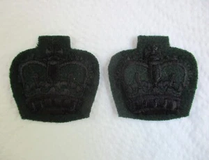 Pair of British Army:"GURKHA RIFLES MAJOR'S RANK BADGES" (Excellent, 1990s Era) - Picture 1 of 4