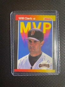 Will Clark 1989 Donruss MVP BC-22 Error Card No . After Inc - Picture 1 of 3