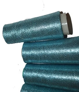 Teal Fine 3000yards Zari Lurex yarn, metallic thread Unique yarn 2 oz - Picture 1 of 3