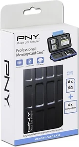 PNY CASECF4SD8-RB case- Suitable for CompactFlash and SD cards- Store 8 cards - Picture 1 of 4