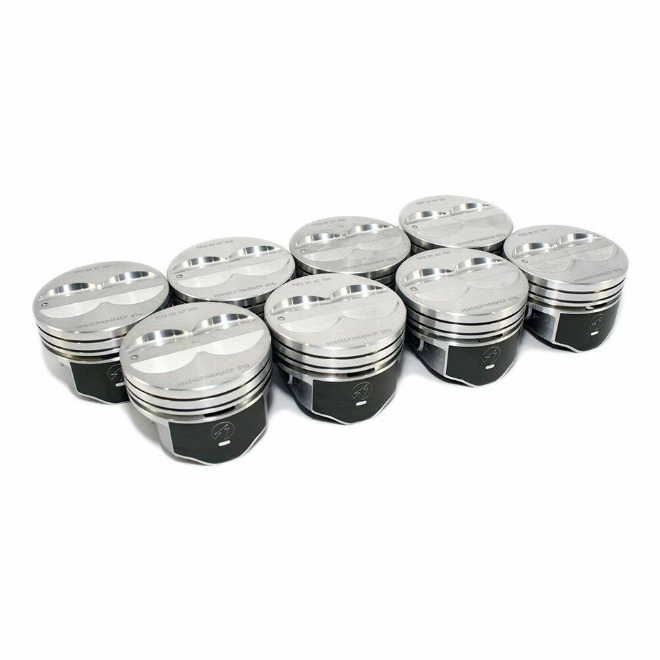 Speed Pro Standard 4" Bore Flat Top Coated Pistons for Chevrolet SBC 350 5.7L - Image 1 of 2