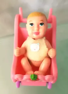 MATTEL BARBIE HAPPY FAMILY EMBARAZADA MIDGE '02 BEBÉ Y FRESA SHORTCAKE BUGGY - Imagen 1 de 9