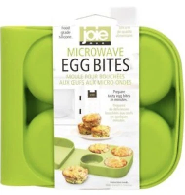 Joie Microwave Egg Bites Maker Food Grade Silicone 4 Bites in Minutes NEW! w Lid - Image 1 of 4