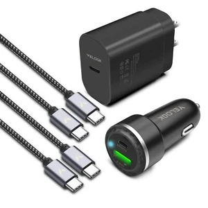 Super Fast Charger Type C Kit 25w Pd Pps Usb C Wall/car Charger For Samsung Gala - Picture 1 of 7