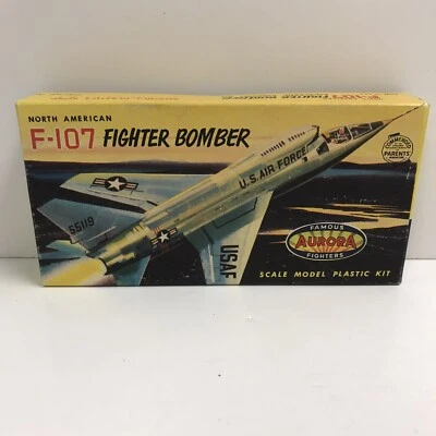 1958 Aurora F-107 Fighter Bomber Model Kit 295-29. Scale 1:72 Complete - Image 1 of 4