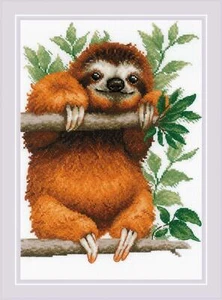 Riolis Counted Cross Stitch Kit Sloth R2213 - Bild 1 von 2