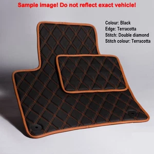 Luxury Bespoke Leather Car Floor Mats Fully Tailored fit Acura MDX 2007-2012 5p - Foto 1 di 12
