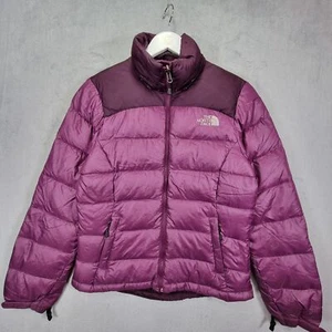 The North Face Puffer Jacket Womens Medium Purple 700 Down Nuptse 700 - Picture 1 of 15